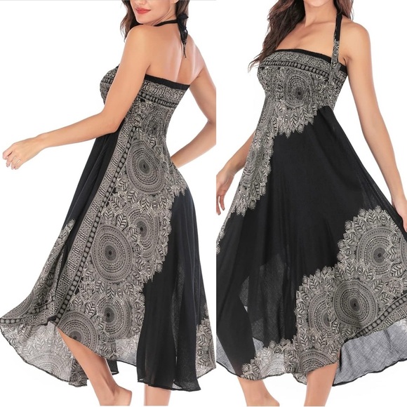 Womens Gypsy Skirt Boho Hippie Skirt Long Bohemian Maxi Summer Skirt/DressCotton - Picture 1 of 11